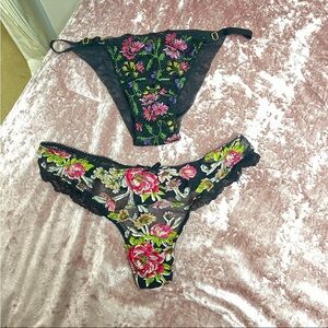 Victoria’s Secret floral embroidered lace underwear